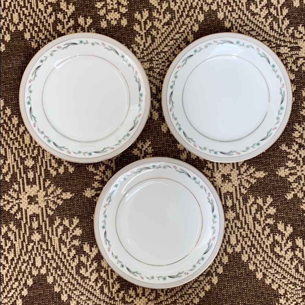 3 Noritake Brewster 8” Salad Plates 5645 Japan - Picture 2 of 10